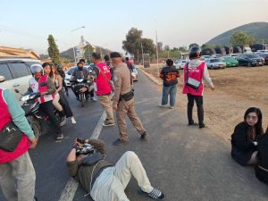 ตำรวจท่องเที่ยวนครราชสีมา พบอุบัติเหตุรถจักรยานยนต์ เฉี่ยวชนกัน