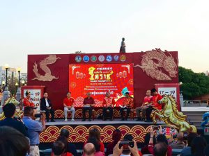 ร่วมงานแถลงข่าวโครงการพัฒนาด้านการท่องเที่ยวและบริการ ส่งเสริมช่องทางการตลาดชุมชนท่องเที่ยวงานตรุษจีนโคราช “กงสี่ ฟาไฉ ตรุษจีนโคราช จอมพล ถนนมังกร 111 ปี
